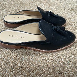 NWOB Talbots black mules size 9